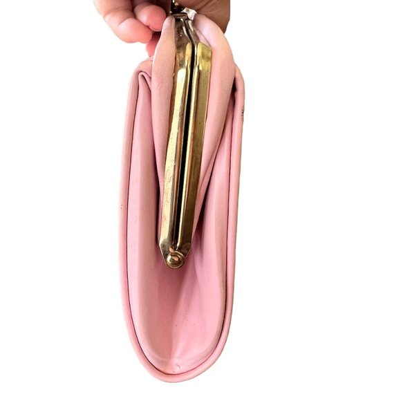 Vintage Pale Pink Gold Hardware Glamour Clutch - Picture 5 of 9